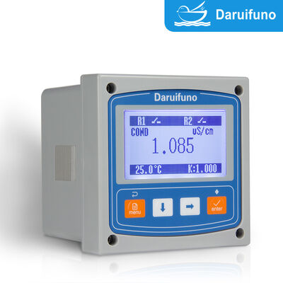 4'ü 1 Arada Çok Parametreli İletkenlik Analizörü IP66 Panel Montaj İletkenlik Ölçer Su Kalitesi İzleme İçin